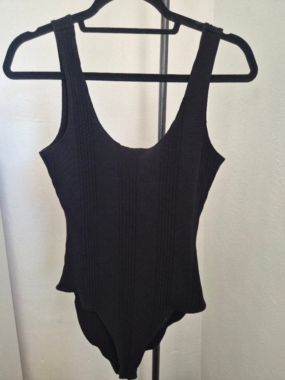 Urban Nation Black Ribbed Bodysuit
